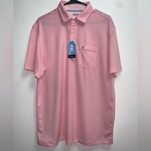 Men’s Izod Saltwater Baby Pink Button Up Shirt
